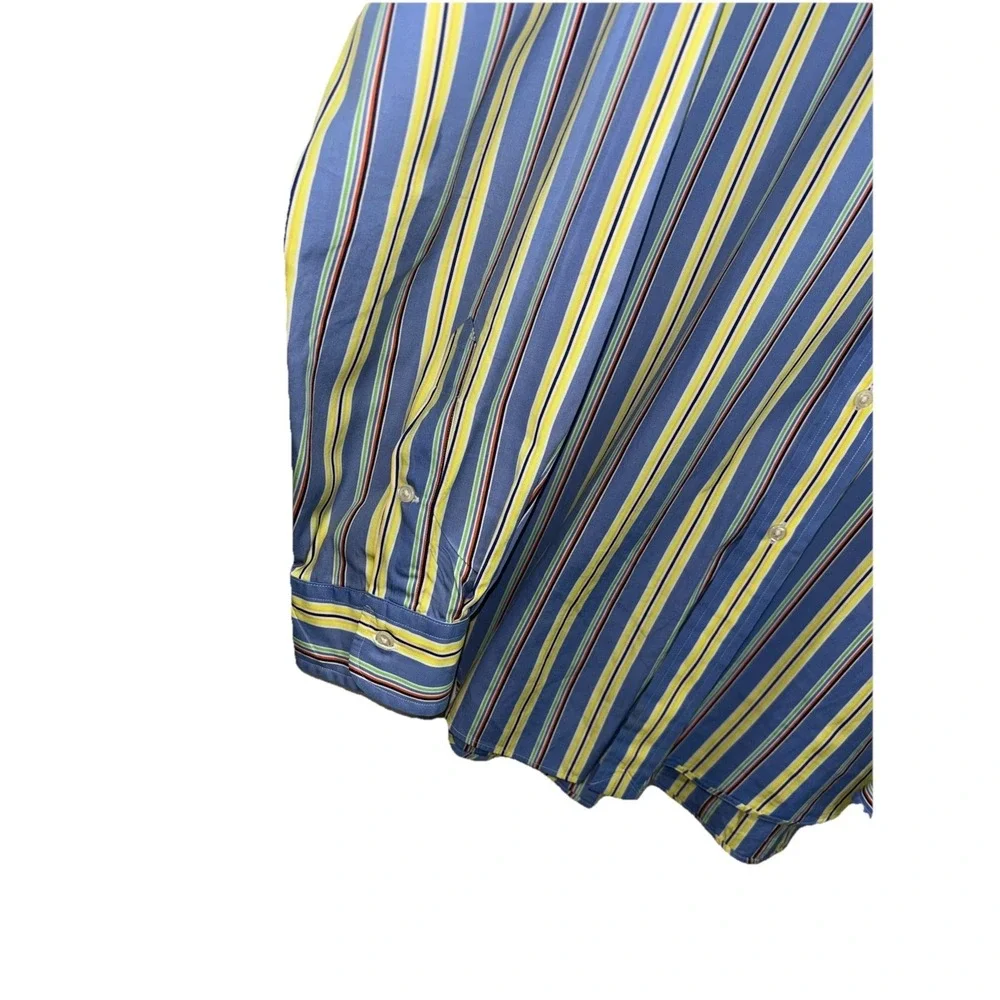 VTG Ralph Lauren Shirt Mens XL Classic Fit Striped Button Down Long Sleeve Prepp